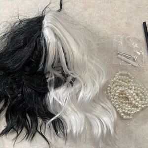Cruella Deville wig and accessories